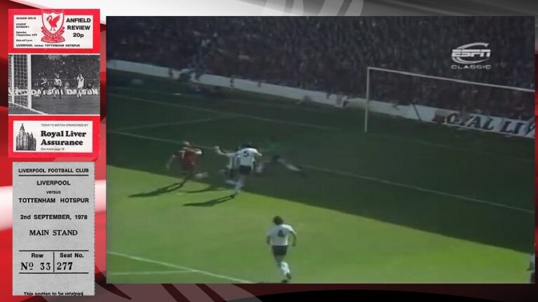 2/9/1978: Νίκη με 7-0 επί της Tottenham στο Anfield