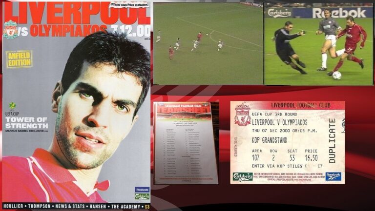 7/12/2000: Νίκη – πρόκριση κόντρα στον Ολυμπιακό στο UEFA