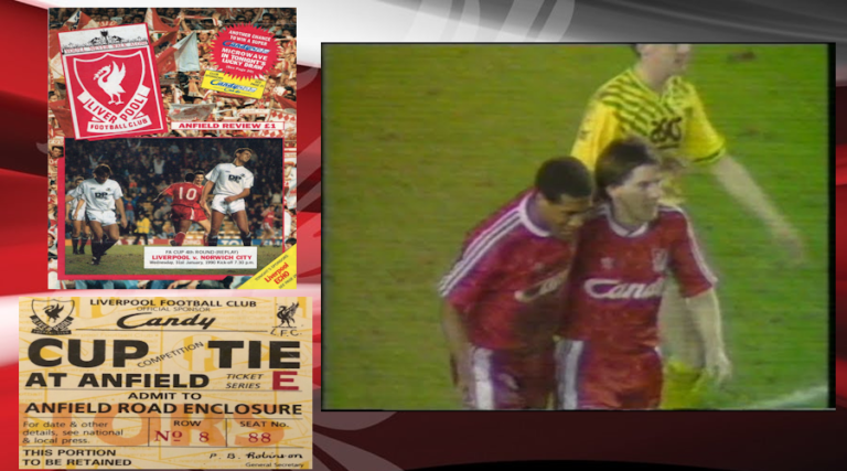31/1/1990: Νίκη και πρόκριση επί Norwich City στο Anfield