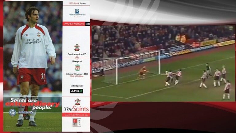 18/1/2003: Νίκη στο βροχερό Southampton