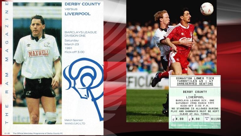23/3/1991: Κόκκινος περίπατος με Derby County