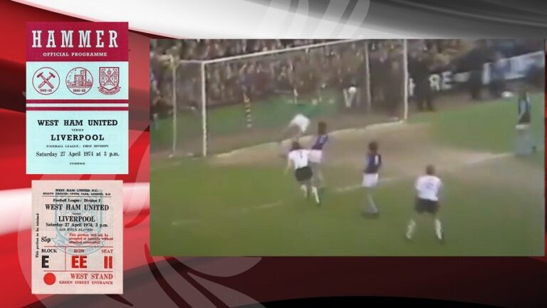 27/4/1974: Ισόπαλη “ματσάρα” με West Ham Utd