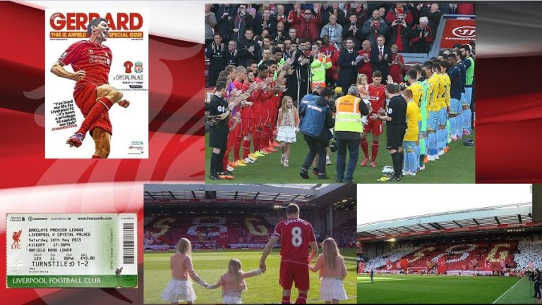 16/5/2015: Τελευταίος «χορός» για Gerrard στο Anfield