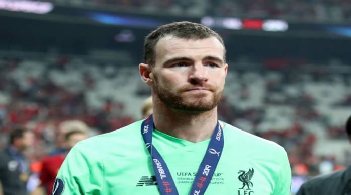 O Andy Lonergan με το μετάλλιο του ευρωπαϊκού Super Cup.