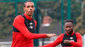 Joel Matip και Naby Keita στην προπόνηση.