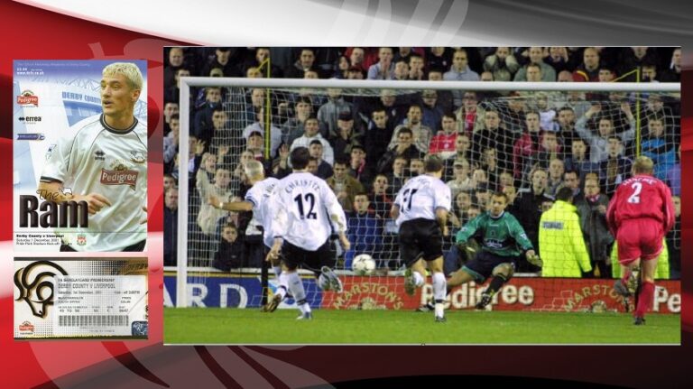 1/12/2001: Νίκη επί Derby County και Κόκκινη κορυφή