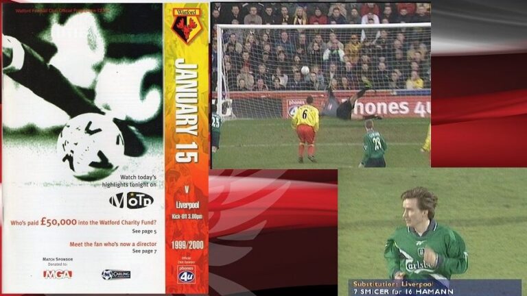 15/1/2000: Νίκη – θρίλερ με Watford στο Vicarage Road